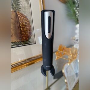 Brookstone Electric Wine Opener - Black and Silver